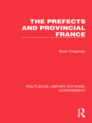 cover image of The Prefects and Provincial France
